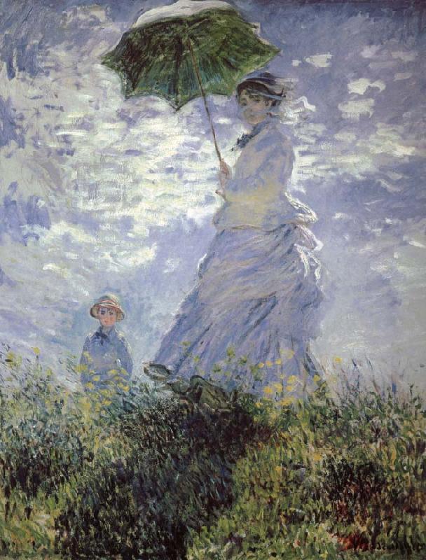 Claude Monet Woman with a Parasol Norge oil painting art